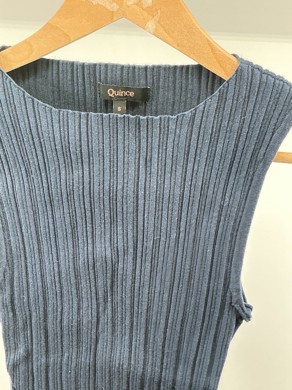 Cotton Cashmere Ribbed Tank - Picture 3 of 3